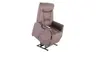 TV-Sessel MALEK - Relaxfunktion, Stoff, Braun