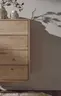 Sideboard Williston - Wildeiche bianco, Schubkastenfront sandgestrahlt