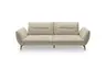 Megasofa PAYTON - 3-Sitzer, Stoff, Taupe