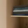  Drehtürenschrank FATHIE- B ca. 144 cm, Sand, Eiche Dekor
