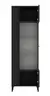 Vitrine - B ca. 62 cm, Schwarz