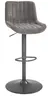 Barhocker - höhenverstellbar, Webstoff, Kieselgrau 