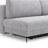 Schlafsofa Salema - 3-Sitzer mit Schlaffunktion (Liegefläche ca. 150x200cm), Stoff, Hellgrau