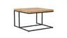 Couchtisch Farmingdale - LBH ca. 75x75x47 cm, Eiche massiv, natur geölt