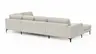 Wohnlandschaft Oviedo - Longchair links mit 2-Sitzer und Ecke rechts, Stoff, Natur