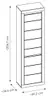Garderobenschrank - mit Beleuchtung, B ca. 59 cm, Kaschmir, Stone Eiche Nachbildung