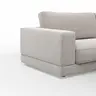 Ecksofa Juni - Ecke links mit 2,5-Sitzer, Stoff, Hellgrau