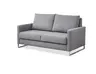 Sofa - Schlaffunktion manuell, Stoff, Anthrazit/Grau