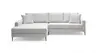 Ecksofa-  Ecke links, 3-Sitzer,Stoff, Hellgrau