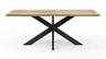 Esstisch Kima - LB ca. 200x100 cm, Wildeiche massiv mit Epoxid-Harz