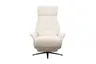 Sessel Liam - Relaxfunktion, Stoff, Ecru