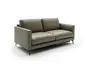 Sofa Cuneo Klassik - 2-Sitzer, Leder, Graubraun, Relaxfunktion, motorisch