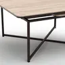 Couchtisch Cena - LB ca. 132x108 cm, Platten drehbar, Keramik, Travertin 