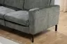 Wohnlandschaft - Longchair links mit 2-Sitzer und Ecke rechts, Stoff, Olive