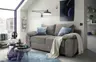 Schlafsofa EMIEL - 2-Sitzer inkl. Schlaffunktion und Bettkasten, Stoff, Braun