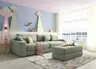 Big Sofa JOVIN - Stoff, Lindgrün