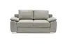 Schlafsofa EMIEL - 2-Sitzer inkl. Schlaffunktion und Bettkasten, Stoff, Taupe