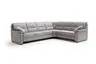 Ecksofa - 3-Sitzer mit Ecke rechts, Stoff, Grau