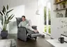 Fernsehsessel EM Düsseldorf - Relaxfunktion (3-motorisch), Leder, Brikett