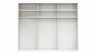 Drehtürenschrank Viana - B ca. 303 cm, Lack, Weiß, Riffholz, Wildeiche