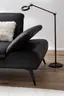 Sofa Collina - 3-Sitzer, Leder, Schwarz