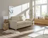 Sofa Lakeville 1 - 2-Sitzer inkl. Schlaffunktion, Gestell Schwarz, Stoff, Beige