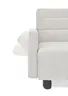  Faltsofa Easy - 2-Sitzer, ca. 140 cm inkl. Schlaffunktion/Topper/Armteil verstellbar, Stoff, Creme