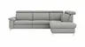 Ecksofa Cornella - 2-Sitzer mit Ecke rechts, Stoff, Hellgrau