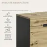 Garderobe - inkl. Sitzkissen, Basalt grau, Artisan Eiche Nachbildung