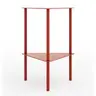 Beistelltisch Dagny - BHT ca. 40x55x40 cm, Dreieckig, Metall, Camparirot