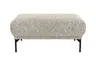 Hocker Joana - LB. ca. 100x73 cm, Stoff, Beige