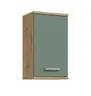 Hängeschrank- B ca. 40 cm, Eiche Dekor, Graugrün