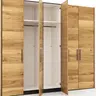 Drehtürenschrank Colorado - B ca. 256 cm, Wildeichefurnier natur