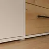  Drehtürenschrank FATHIE- B ca. 144 cm, Sand, Eiche Dekor