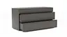 Kommode Loretto - BHT ca. 135x70x53 cm, Lack matt, Anthrazit