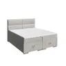 Boxspringbett- Liegefläche ca. 180x200 cm, Stoff, Beige