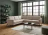 Ecksofa - 3-Sitzer mit Ecke rechts, Stoff, Sand