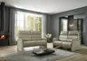 Sofa - 2,5-Sitzer, Kopfteil verstellbar, Leder, Perlmutt,