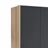 Drehtürenschrank Viana - B ca. 303cm, Lack, Anthrazit