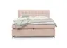 Boxspringbett HINDA- Liegefläche ca. 180x200 cm, Stoff, Altrosa, Bonell, Inkl. Topper
