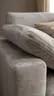 Ecksofa Palmdale - 3-Sitzer mit Longchair rechts, inkl. Kissen, Stoff, Graubeige