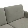 Wohnlandschaft Enna - Ecke links, 2,5-Sitzer, Longchair rechts, Stoff, Grau