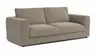 Sofa Stormy - 3-Sitzer, Stoff, Graubeige