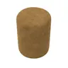 Hocker - D. ca. 30 cm, Stoff, Senfgelb 