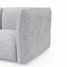 Trapezsofa Motone - Ecke links mit 2-Sitzer, Stoff, Hellgrau