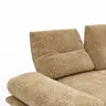 Ecksofa Lucero 2.0 - 2-Sitzer mit Longchair rechts inkl. Rückenlehne verstellbar, Stoff, Cognac