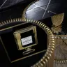 Couchtisch- 2-er Set, Messing, Pulverbeschichtet, Goldfarben, Glas