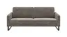 Sofa Enna - 3,5-Sitzer, Armlehne A, Stoff, Graubraun, Kufe, Schwarz