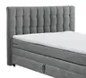 Boxspringbett - Liegefläche ca. 180x200 cm, Stoff, Dunkelgrau