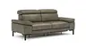 Sofa Hudson - 2,5-Sitzer, inkl. Relaxfunktion (motorisch) und Kopfteil/Armlehnen verstellbar, Leder, Braungrün